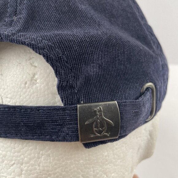 Penguin By Munsingwear Hat Cap Suede Feel Strapback Embroidered Logo Poly Blend - Picture 5 of 9